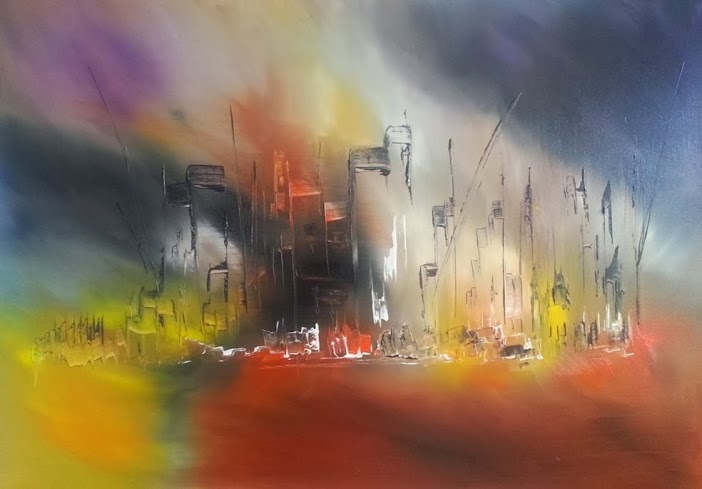 tableau de gauchepatte intitulé abstract city