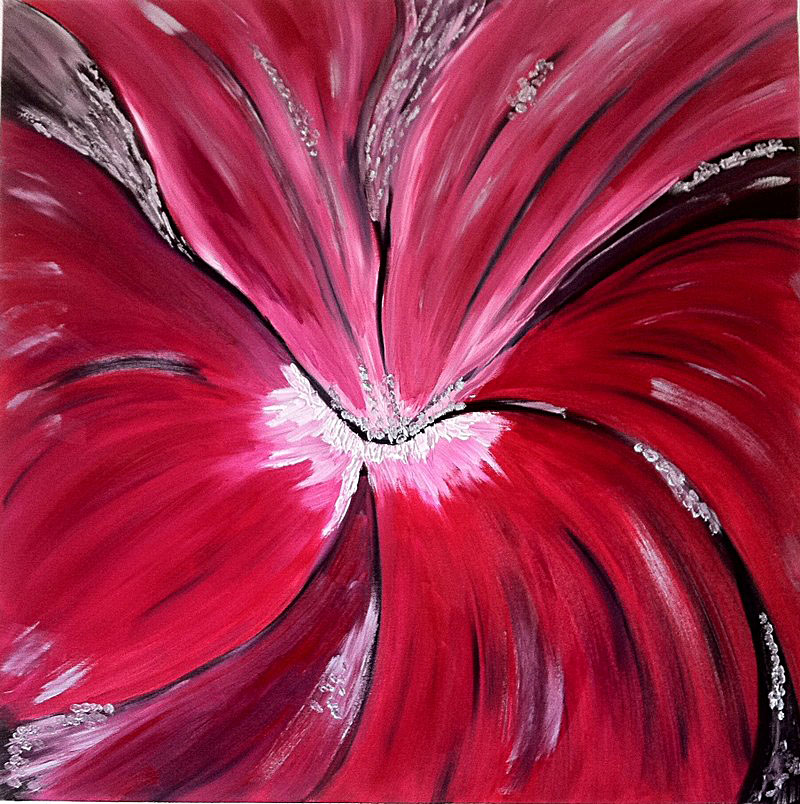 tableau de gauchepatte intitulé "hibiscus